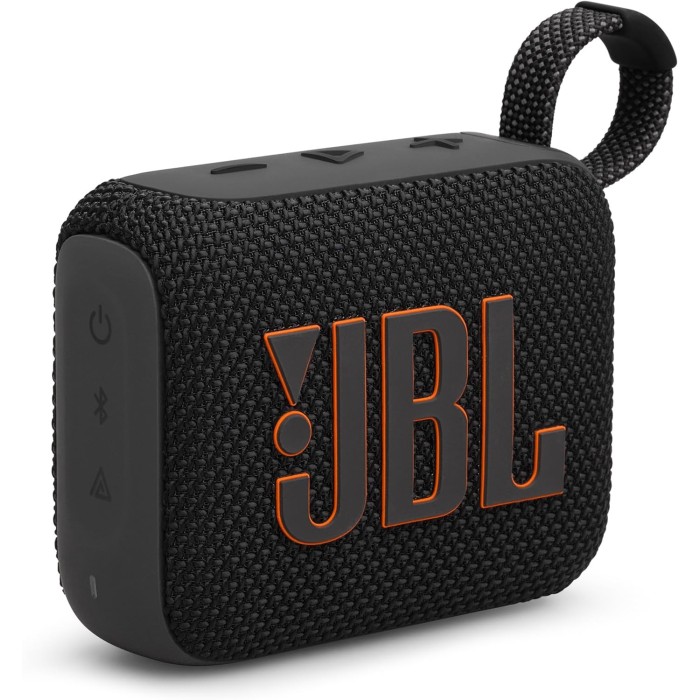 JBL GO 4 Speaker Bluetooth Portatile, Altoparlante Wireless Waterproof e Resistenza alla Polvere IP67 Nero