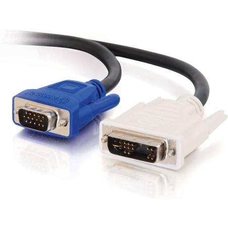 Cavo VGA - DVI 1m DVI-A M / HD15 M Cable VGA (D-Sub) Nero