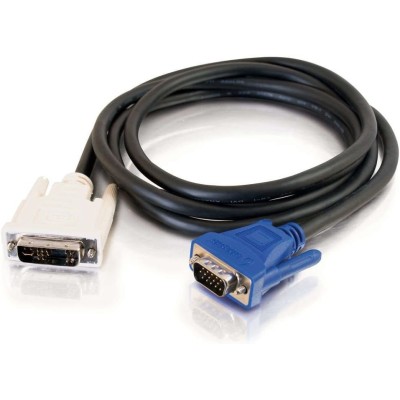 Cavo VGA - DVI 1m DVI-A M / HD15 M Cable VGA (D-Sub) Nero