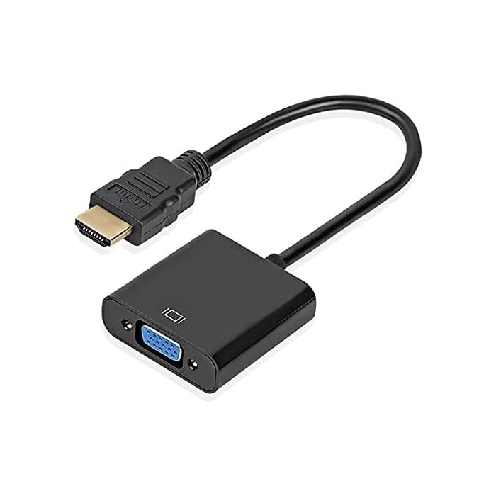 Adattatore da hdmi a vga adattatore da convertitore maschio a famiglia 1080p per tablet pc portatile novità (1 pz nero)