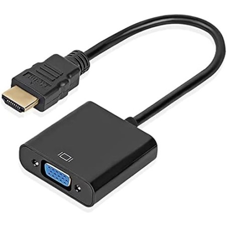 Adattatore da hdmi a vga adattatore da convertitore maschio a famiglia 1080p per tablet pc portatile novità (1 pz nero)