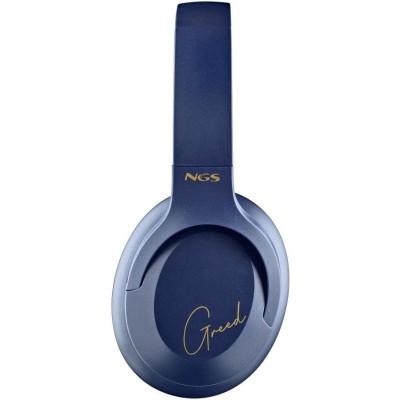 NGS CUFFIE BLUETOOTH 5.1 ARTICA GREED col.BLUE con RICARICA USB + Jack 3,5