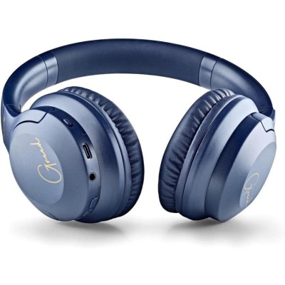 NGS CUFFIE BLUETOOTH 5.1 ARTICA GREED col.BLUE con RICARICA USB + Jack 3,5