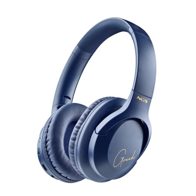 NGS CUFFIE BLUETOOTH 5.1 ARTICA GREED col.BLUE con RICARICA USB + Jack 3,5